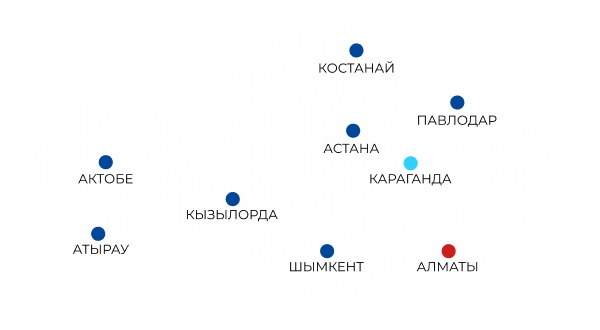 Карта Казахстана